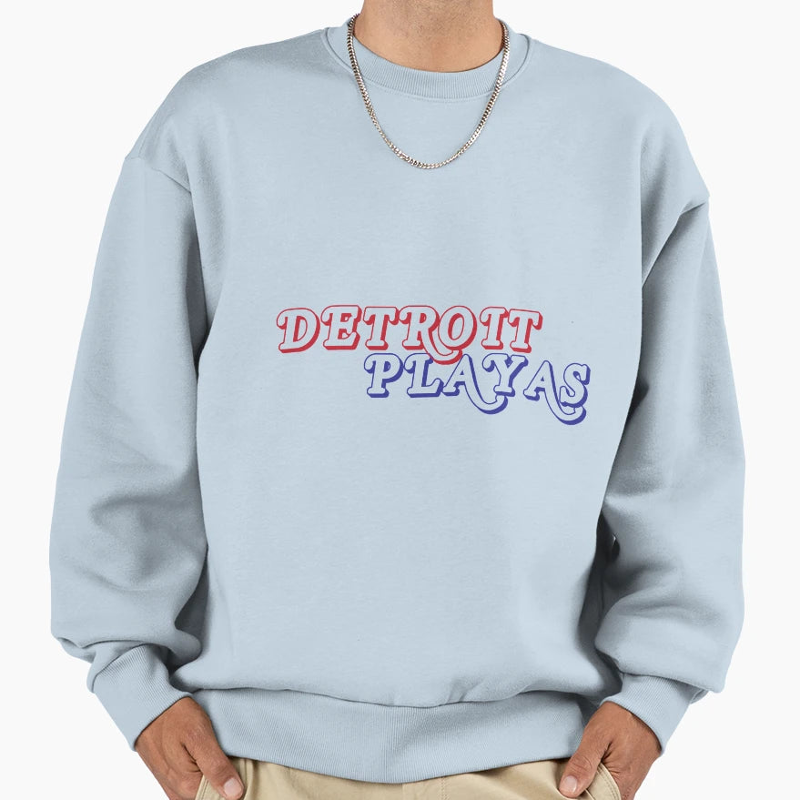 Detroit Playas Sweatshirt - Trendy Graphic for Adults - T-Shirt, Sweatshirt, Hoodie