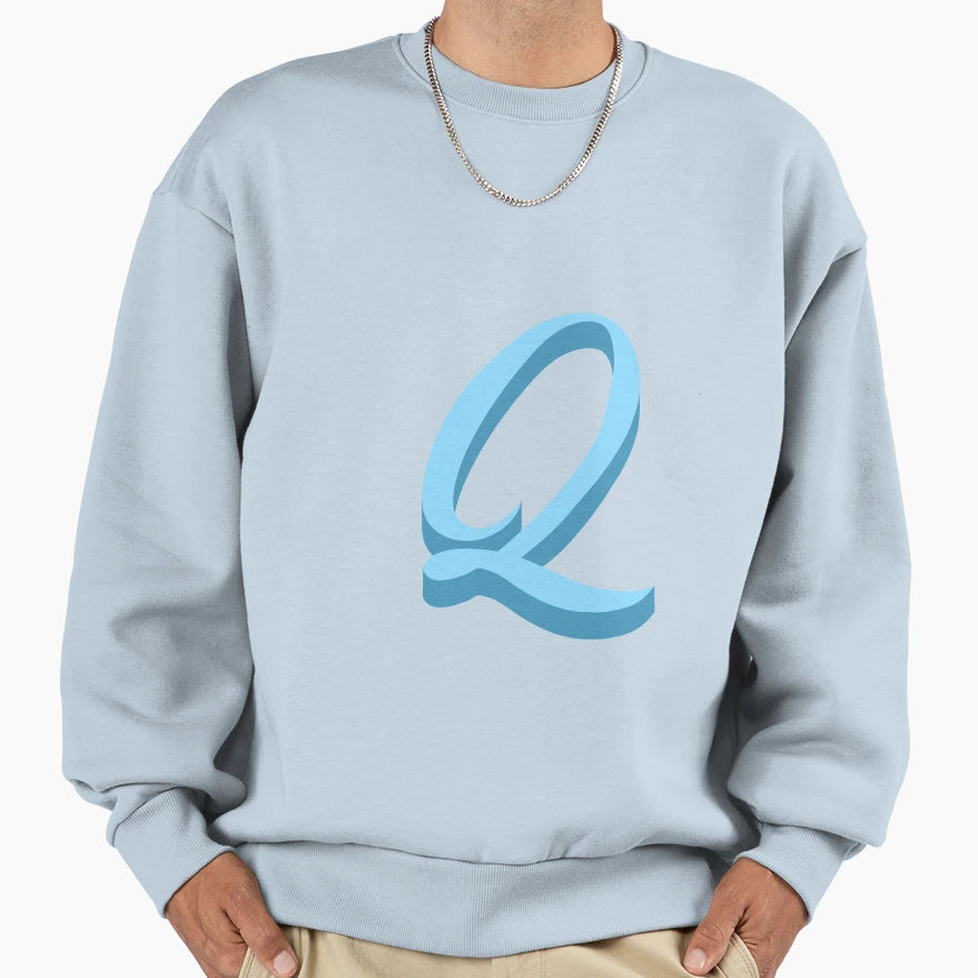 Letter Q Sweatshirt - Streetwear Style Unisex - T-Shirt, Sweatshirt, Hoodie