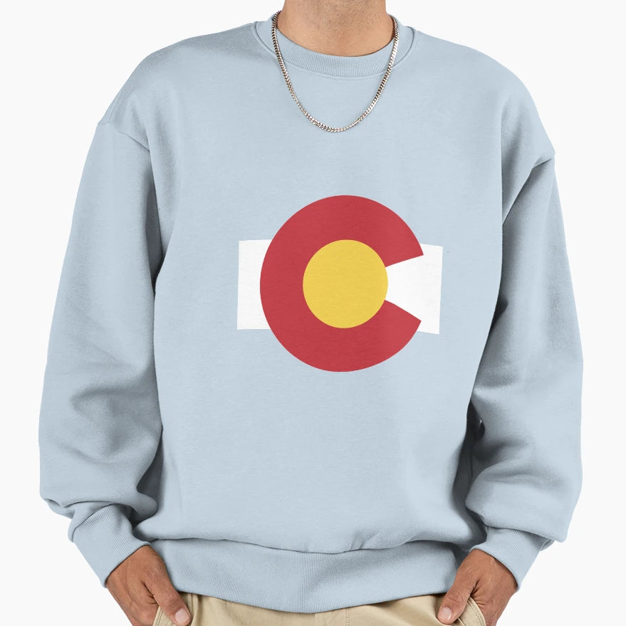 Colorado Flag Sweatshirt - Trendy Graphic Unisex - T-Shirt, Sweatshirt, Hoodie