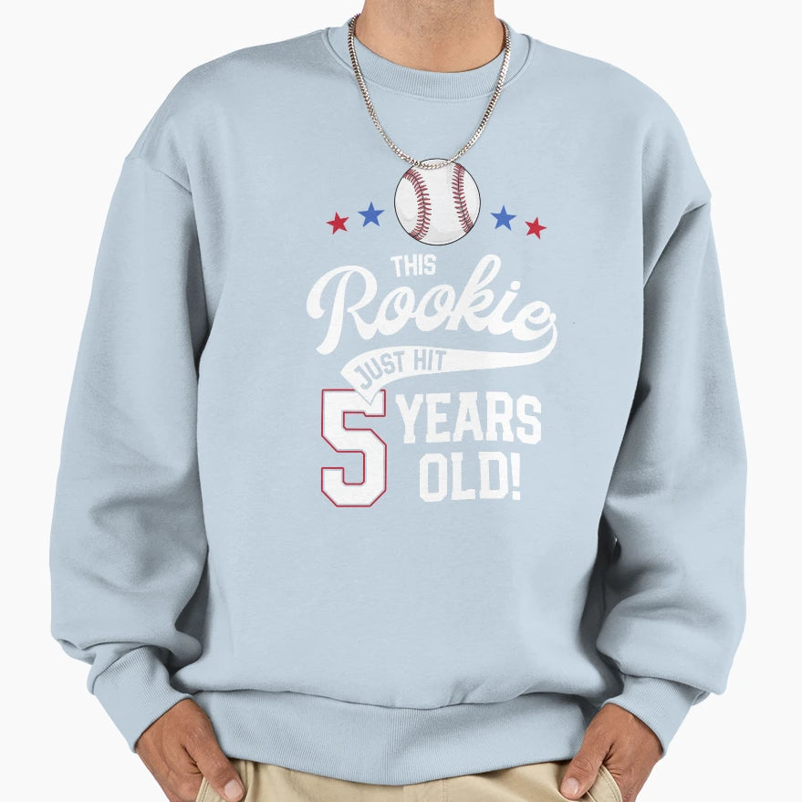 Baseball Birthday Party This Rookie Sweatshirt - Unique Graphic Unisex - T-Shirt, Sweatshirt, Hoodie