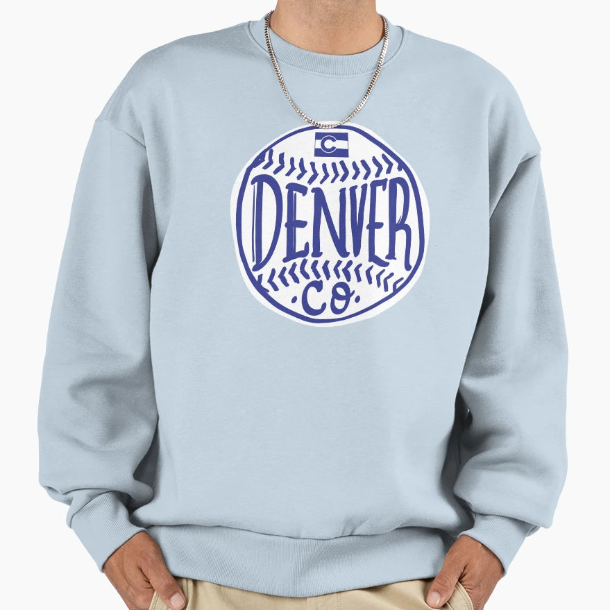 Denver Colorado Hand Drawn Script Sweatshirt - Novelty Apparel for Adults - T-Shirt, Sweatshirt, Hoodie