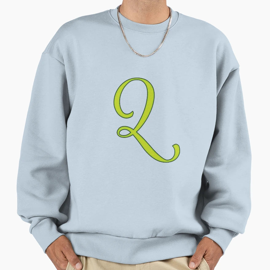 Letter Q Sweatshirt - Fun Novelty Design for Adults - T-Shirt, Sweatshirt, Hoodie