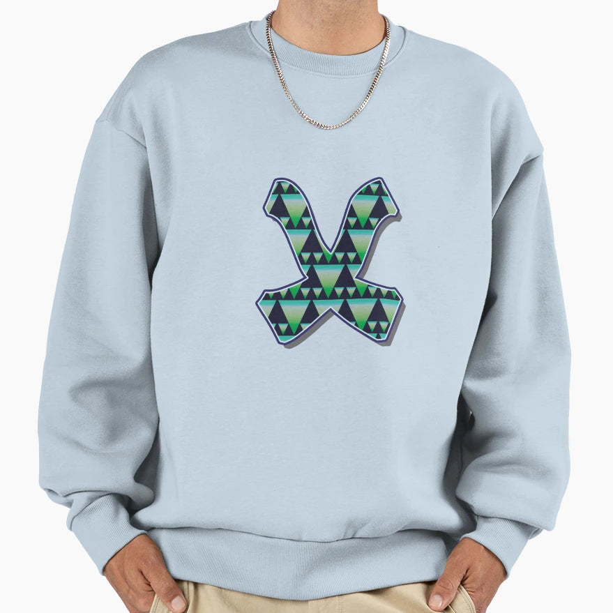 Letter X Pattern Sweatshirt - Novelty Apparel Unisex - T-Shirt, Sweatshirt, Hoodie