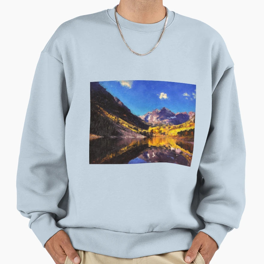 Wonderful Maroon Bells Sweatshirt - Fun Novelty Design Unisex - T-Shirt, Sweatshirt, Hoodie