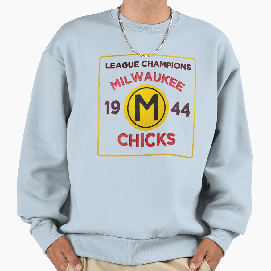 Milwaukee Chicks 1944 League Sweatshirt - Aesthetic Graphic Unisex - T-Shirt, Sweatshirt, Hoodie