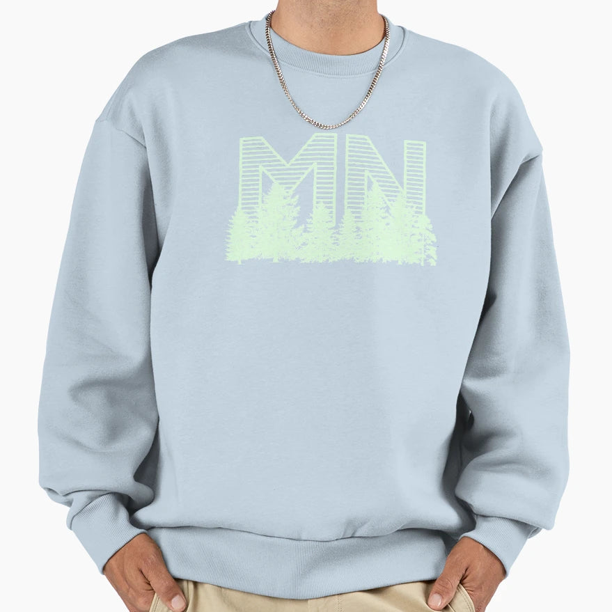 Northern Minnesota Woods Sweatshirt - Minimalist Print for Adults - T-Shirt, Sweatshirt, Hoodie