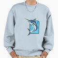 Blue Marlin Jumping Sweatshirt - Unique Graphic for Adults - T-Shirt, Sweatshirt, Hoodie
