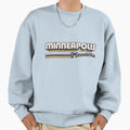 Minneapolis Mn City Stripes Sweatshirt - Novelty Apparel Unisex - T-Shirt, Sweatshirt, Hoodie