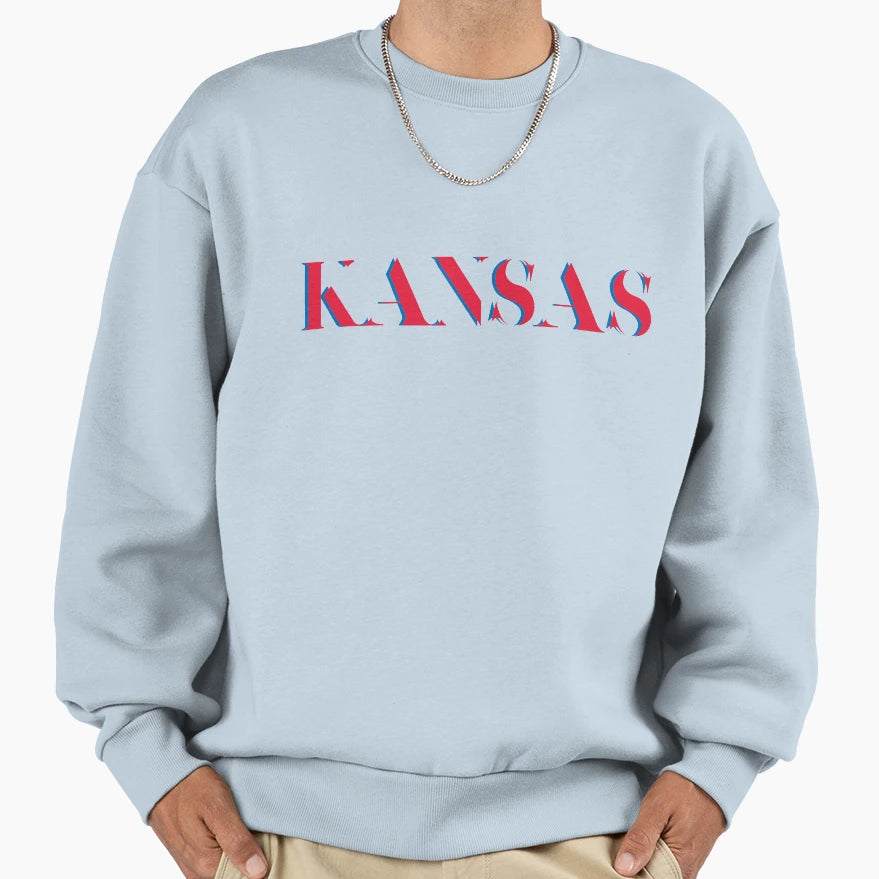 University Kansas Sweatshirt - Graphic Print Unisex - T-Shirt, Sweatshirt, Hoodie