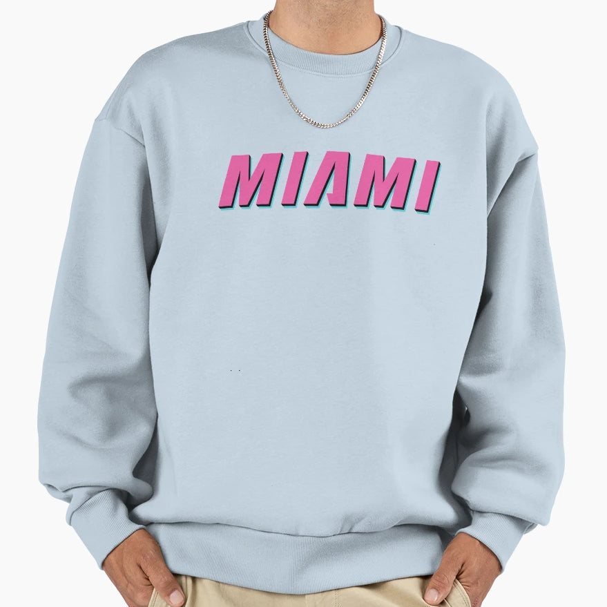 Miami Sweatshirt - Aesthetic Graphic for Adults - T-Shirt, Sweatshirt, Hoodie