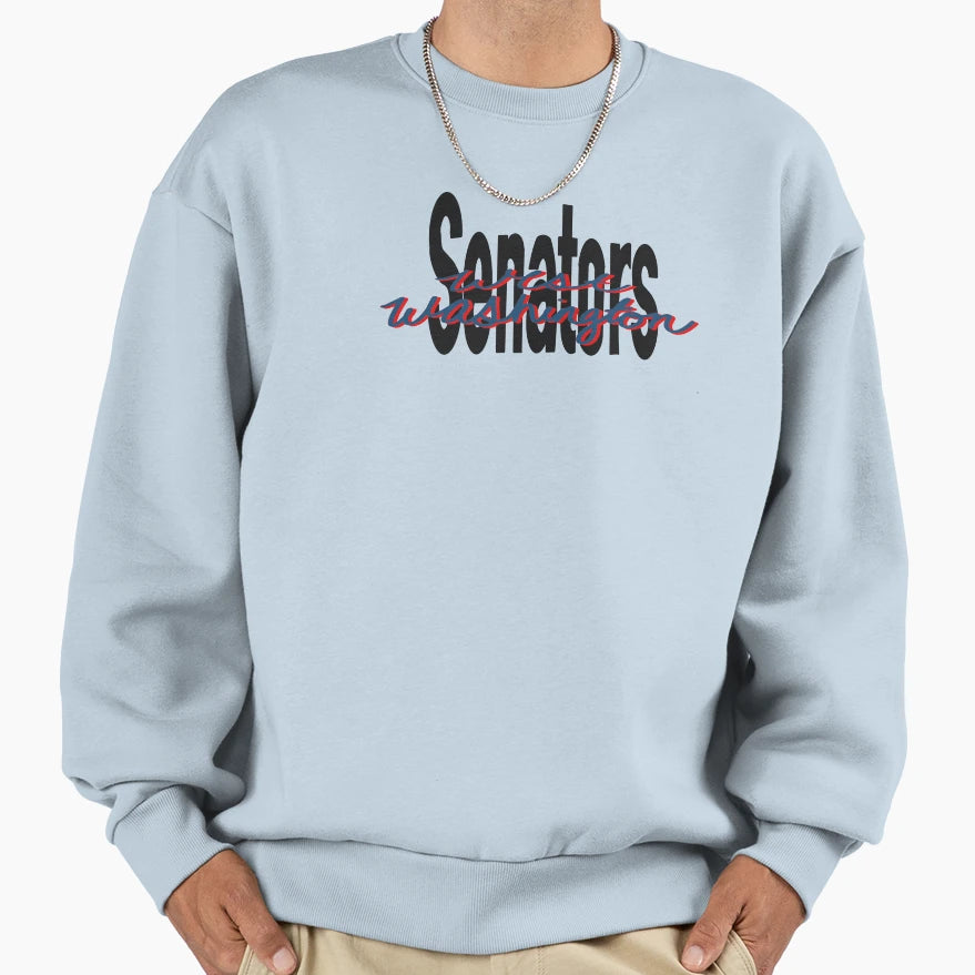 Bold Senators West Washington Sweatshirt - Minimalist Print Men Women - T-Shirt, Sweatshirt, Hoodie