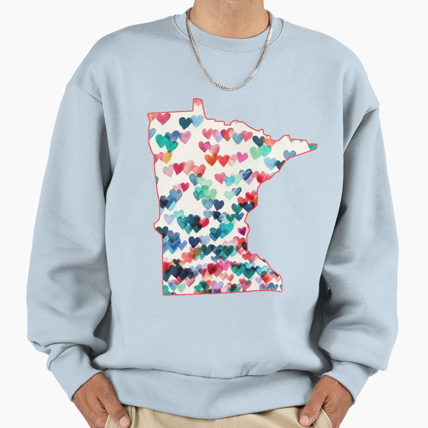 Minnesota State Sweatshirt - Novelty Apparel for Adults - T-Shirt, Sweatshirt, Hoodie