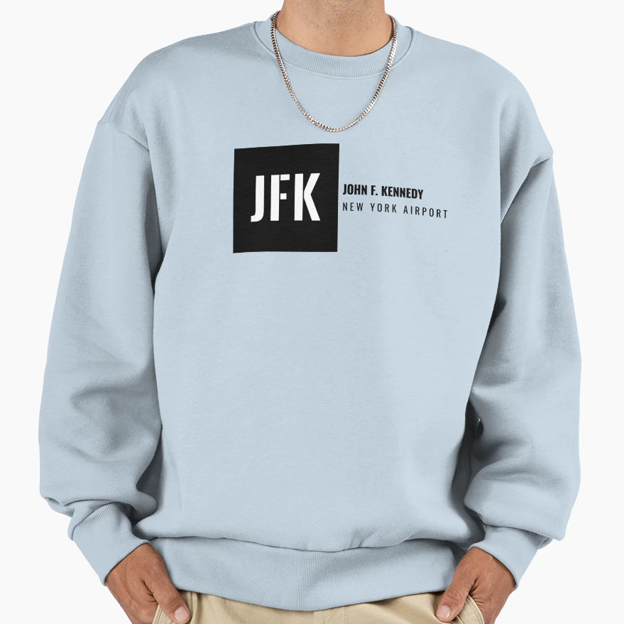 New York Jfk Airport Sweatshirt - Unique Graphic for Adults - T-Shirt, Sweatshirt, Hoodie