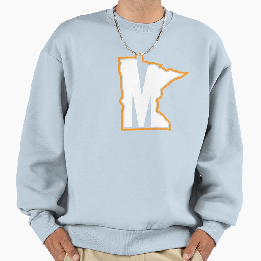 Minnesota Purple M Golden Sweatshirt - Streetwear Style for Adults - T-Shirt, Sweatshirt, Hoodie
