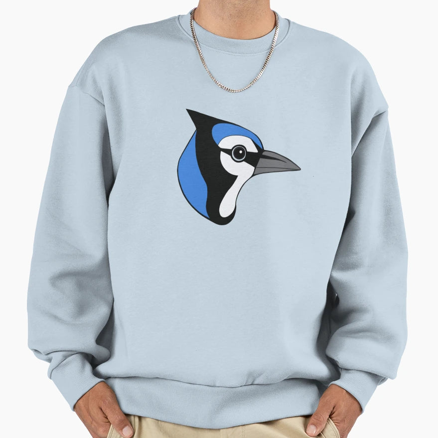 Blue Jay Cartoon Sweatshirt - Aesthetic Graphic Unisex - T-Shirt, Sweatshirt, Hoodie