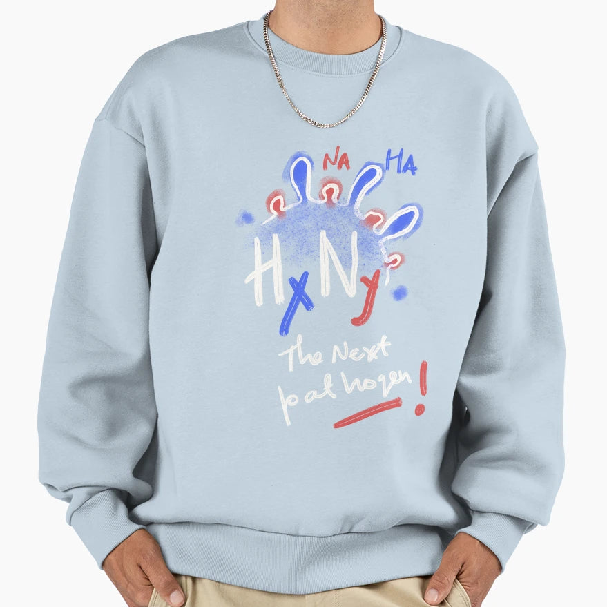 Conceptual Influenza Virus Mutant Sweatshirt - Trendy Graphic Unisex - T-Shirt, Sweatshirt, Hoodie