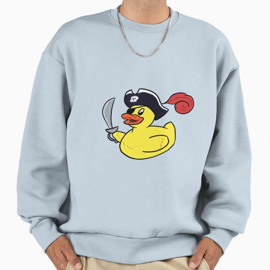 Rubber Duck Pirate Sweatshirt - Streetwear Style Unisex - T-Shirt, Sweatshirt, Hoodie