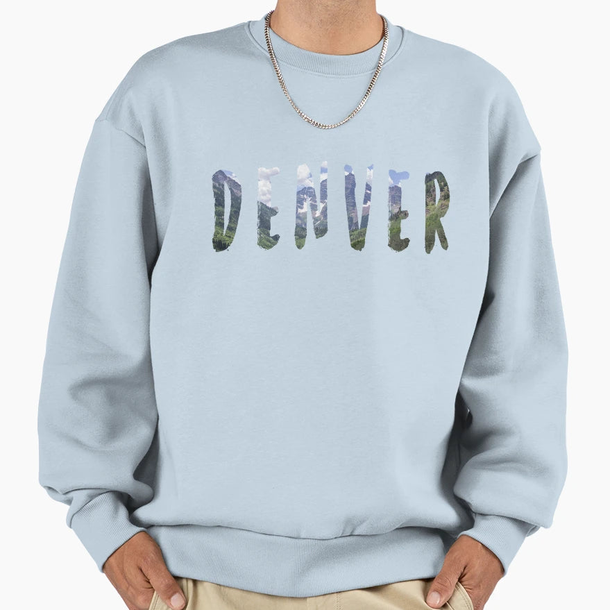 Denver Colorado Sweatshirt - Trendy Graphic for Adults - T-Shirt, Sweatshirt, Hoodie