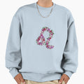 Aesthetic Floral Leo Symbol Sweatshirt - Graphic Print for Adults - T-Shirt, Sweatshirt, Hoodie