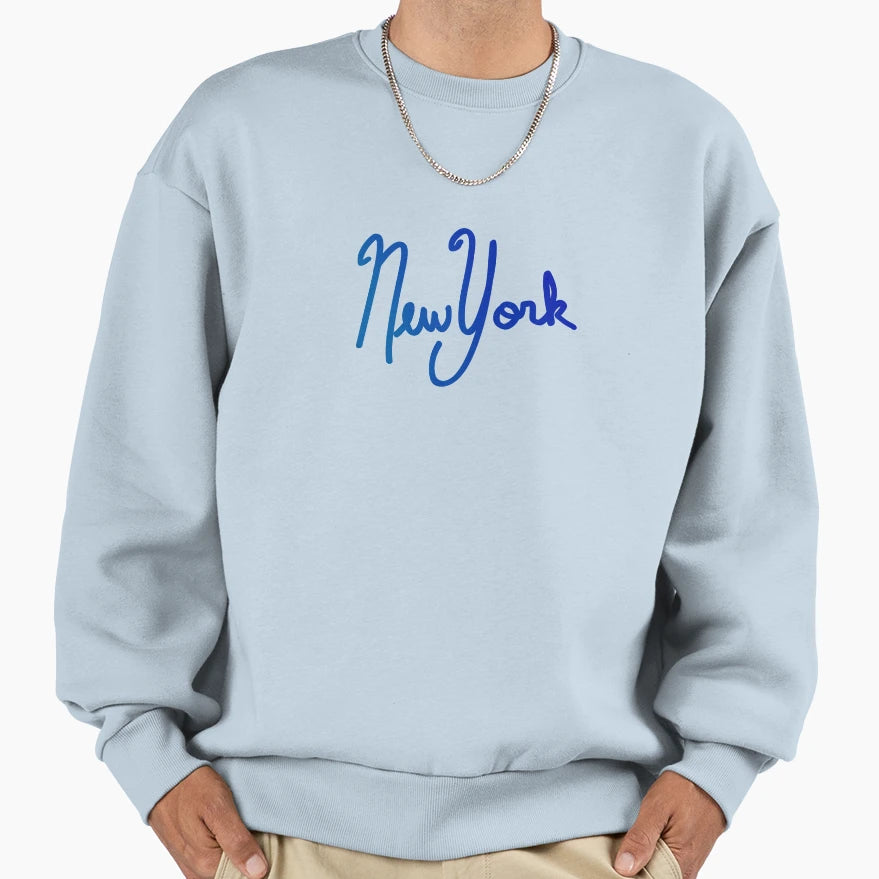 New York Sweatshirt - Minimalist Print Men Women - T-Shirt, Sweatshirt, Hoodie