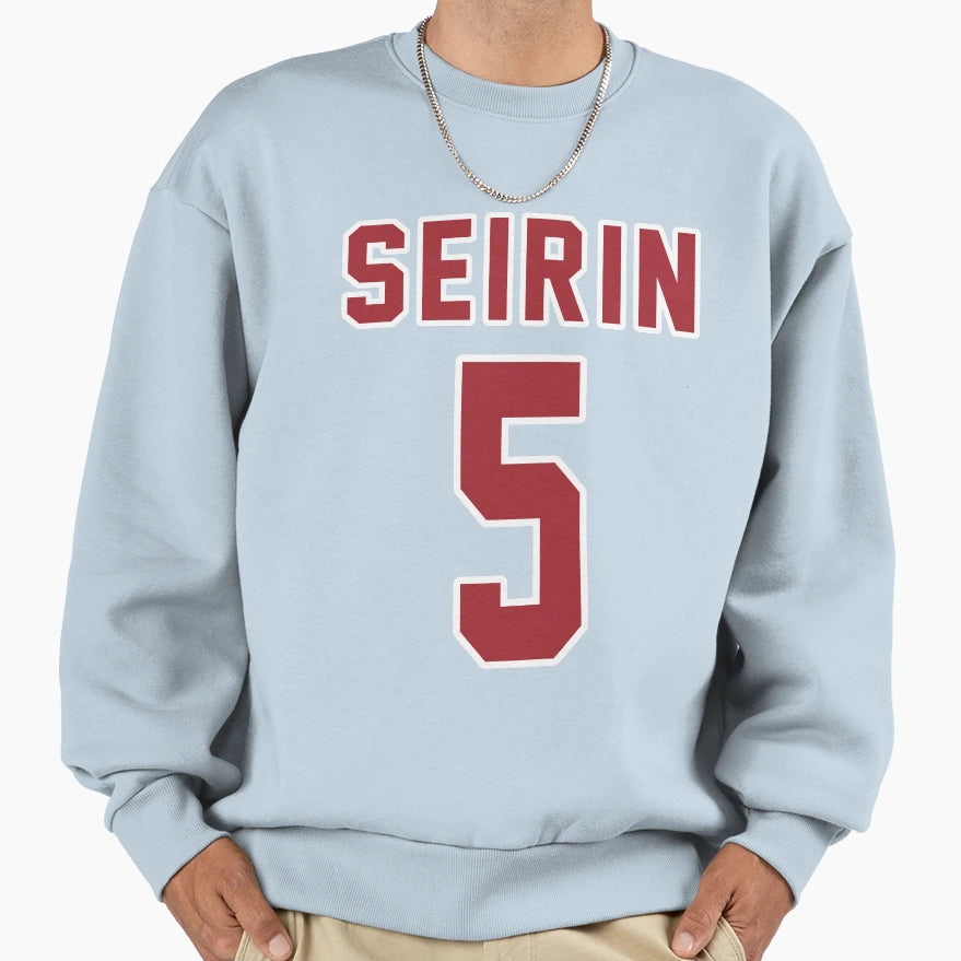 Seirin 5 Shun Izuki Away Sweatshirt - Graphic Print Unisex - T-Shirt, Sweatshirt, Hoodie