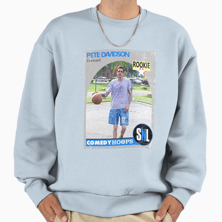 Comedy Hoops Pete Davidson Sweatshirt - Novelty Apparel for Adults - T-Shirt, Sweatshirt, Hoodie