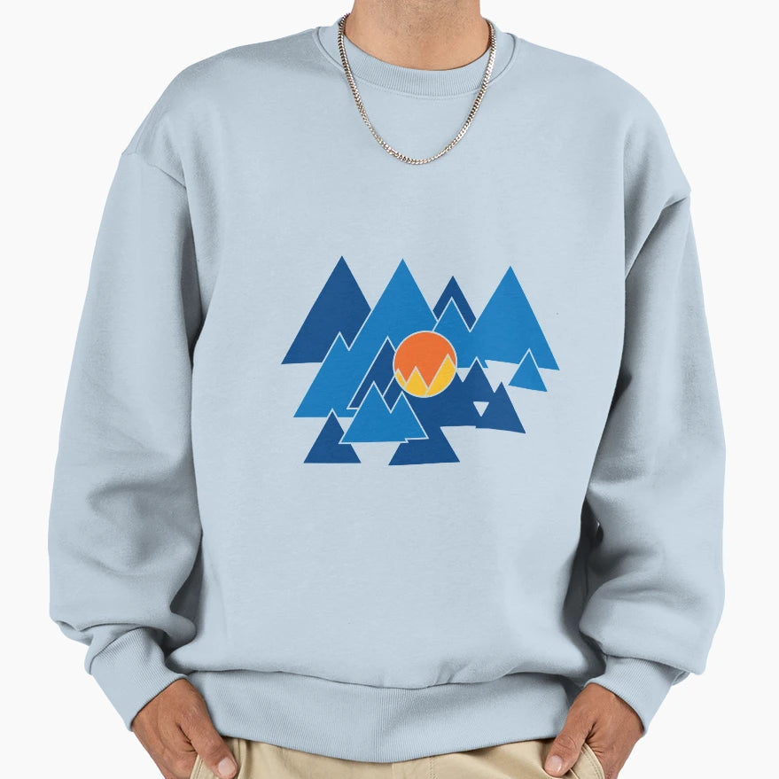 Mountain Geo Sweatshirt - Fun Novelty Design Unisex - T-Shirt, Sweatshirt, Hoodie
