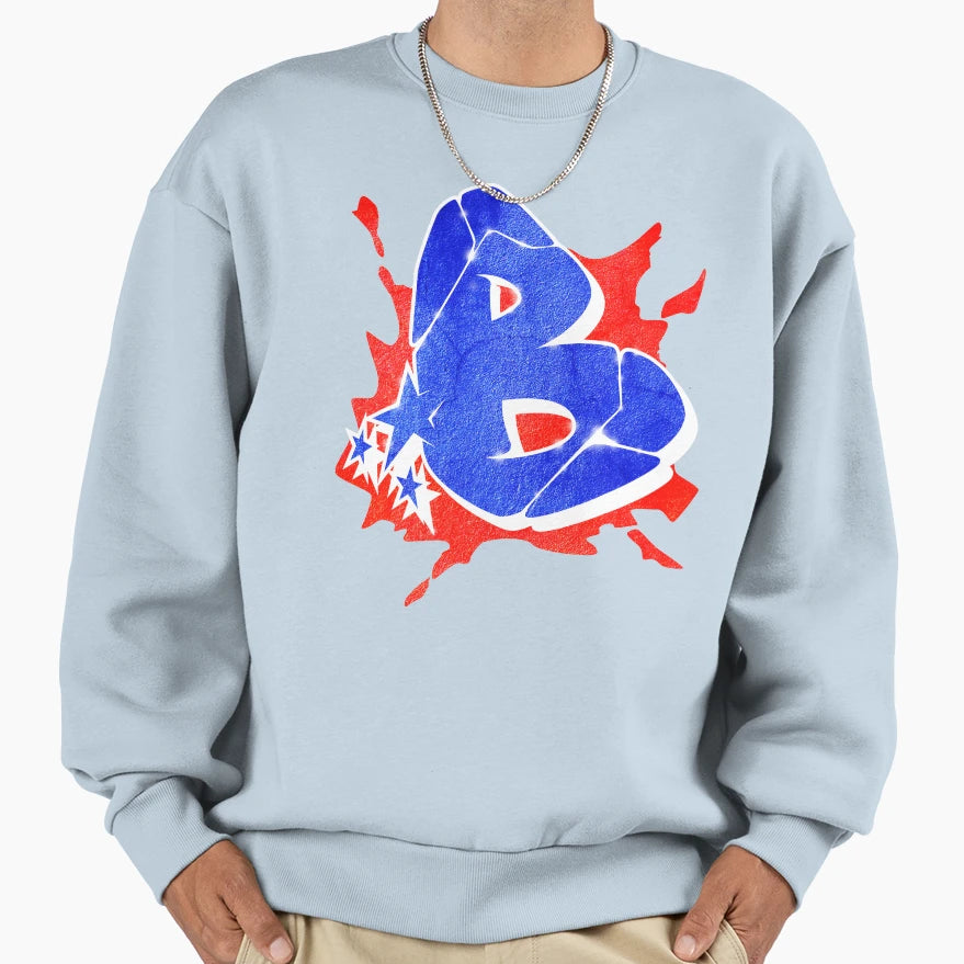 B Graffiti Letter Sweatshirt - Fun Novelty Design Unisex - T-Shirt, Sweatshirt, Hoodie