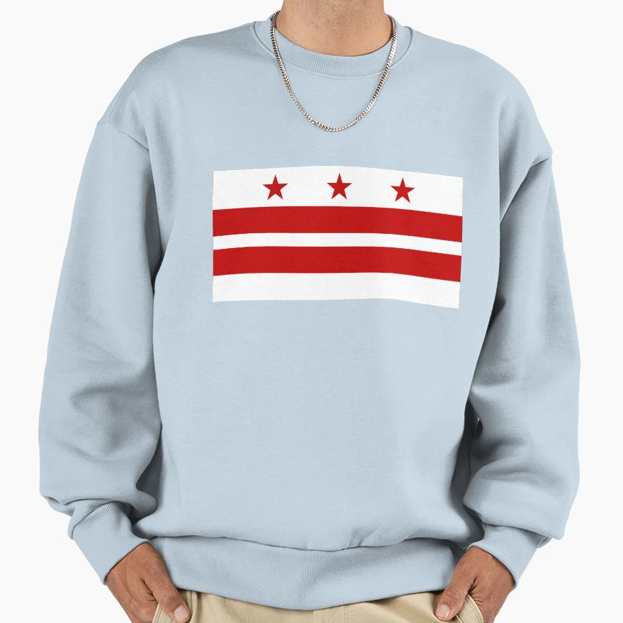 Dc Flag Sweatshirt - Custom Art Print for Adults - T-Shirt, Sweatshirt, Hoodie