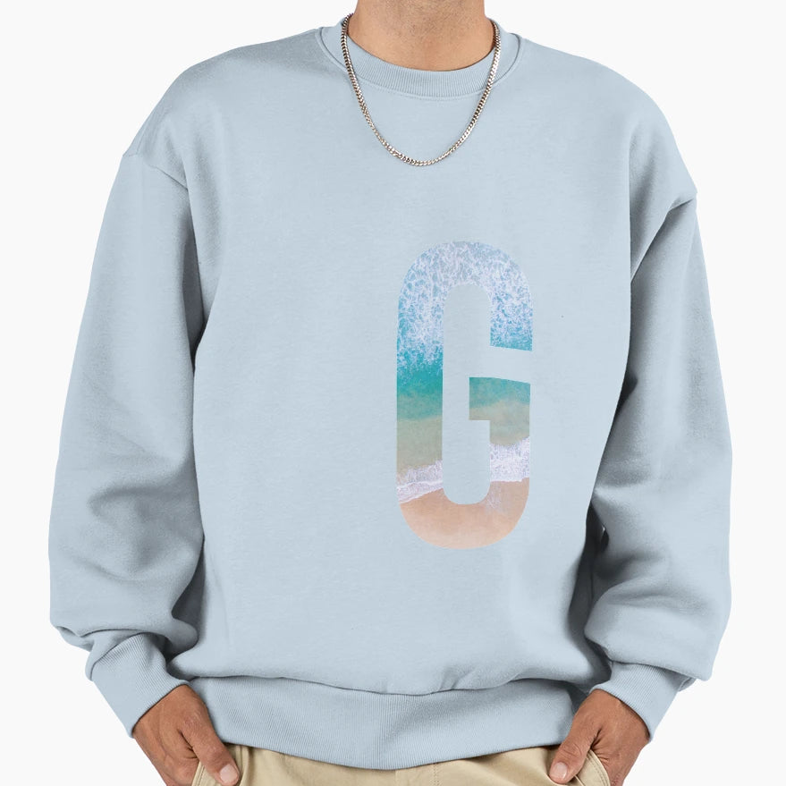 Waves G Sweatshirt - Aesthetic Graphic for Adults - T-Shirt, Sweatshirt, Hoodie