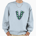 Letter V Pattern Sweatshirt - Custom Art Print Unisex - T-Shirt, Sweatshirt, Hoodie