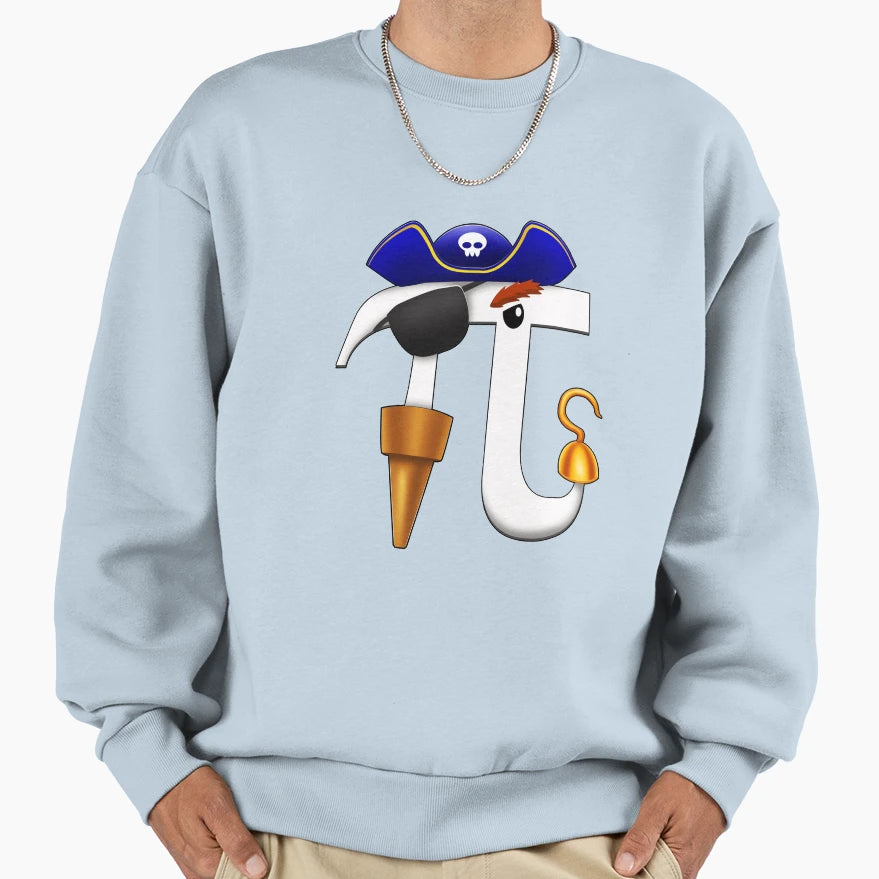 Pi Day Pirate Sweatshirt - Graphic Print Unisex - T-Shirt, Sweatshirt, Hoodie