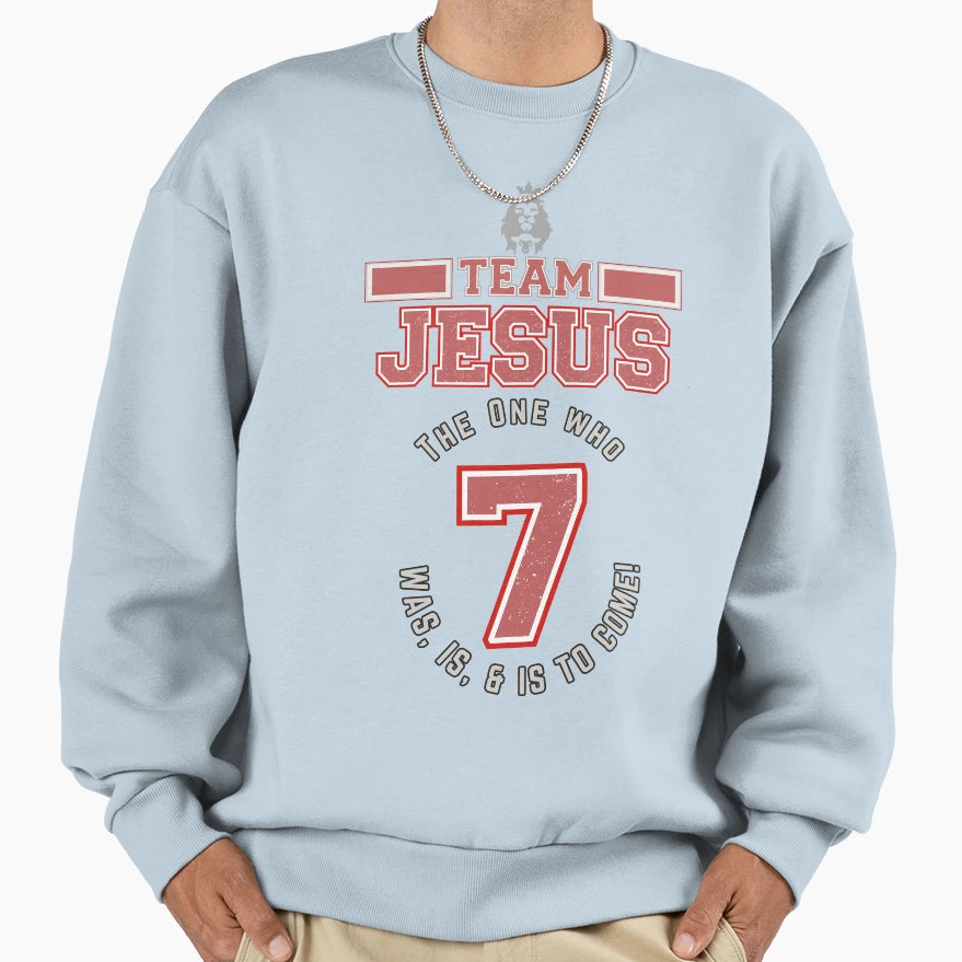 Team Jesus Red Lettering Sweatshirt - Custom Art Print for Adults - T-Shirt, Sweatshirt, Hoodie