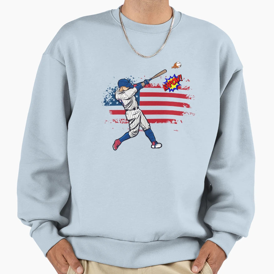 American Baseball Celebrate All Sweatshirt - Minimalist Print Unisex - T-Shirt, Sweatshirt, Hoodie