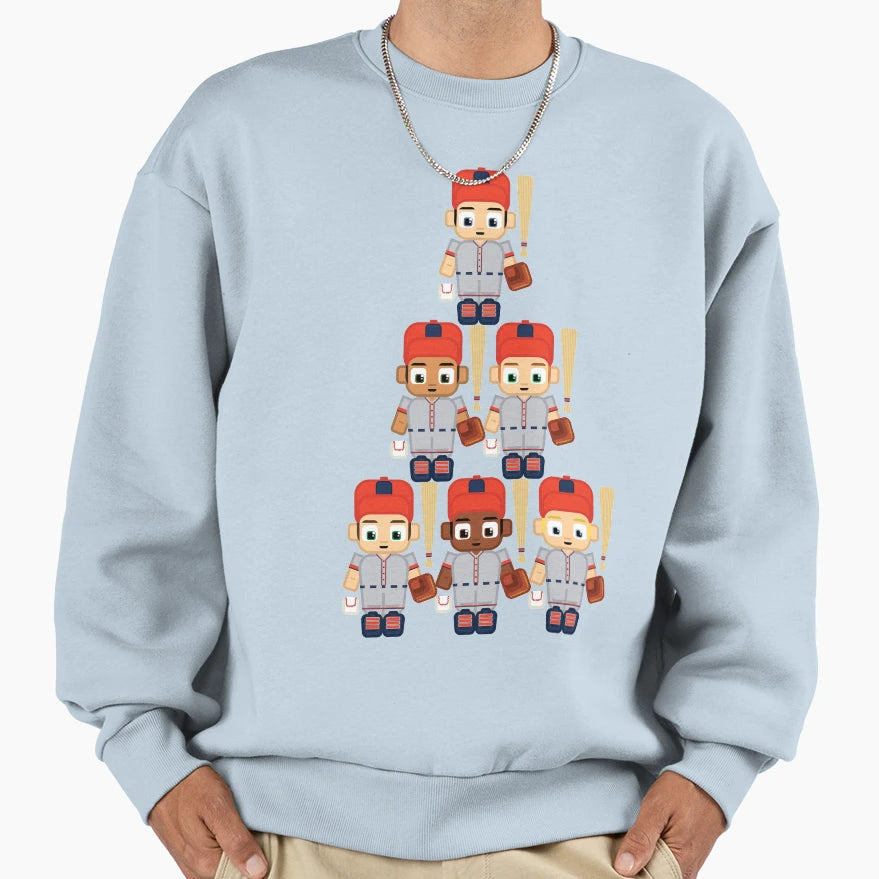 Baseball Orange And Grey Super Sweatshirt - Custom Art Print Men Women - T-Shirt, Sweatshirt, Hoodie