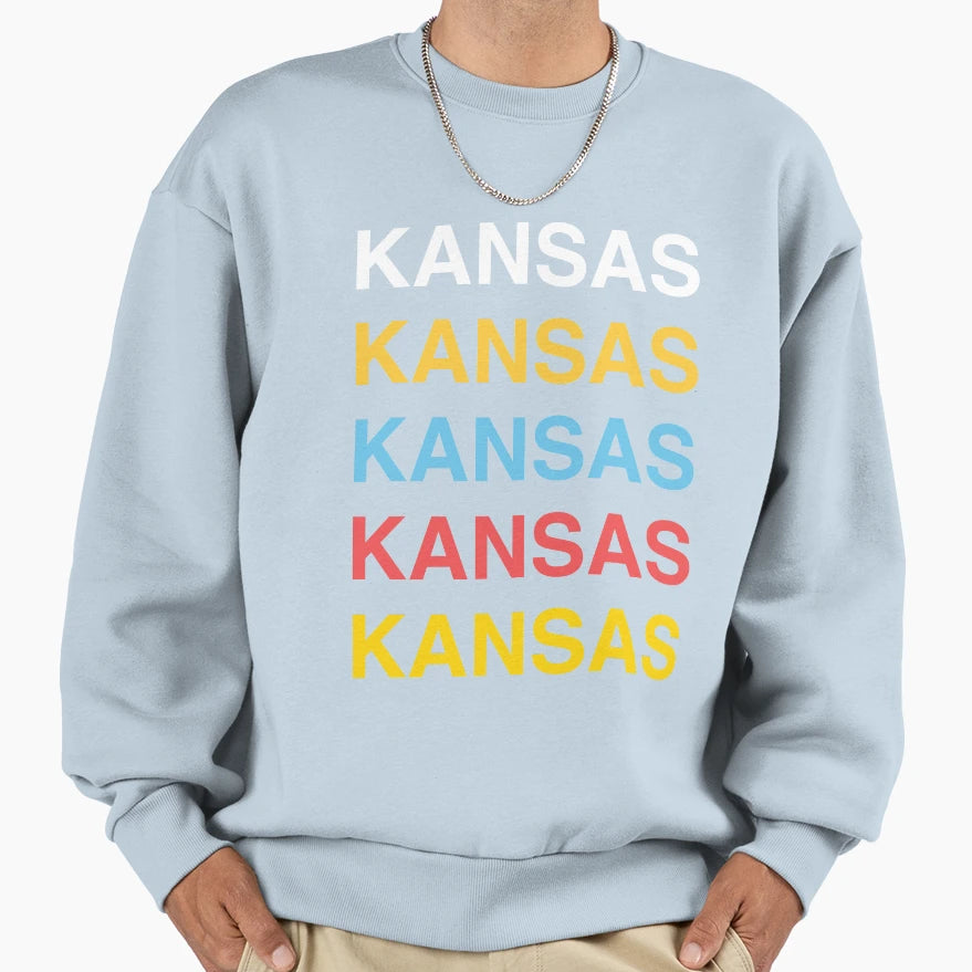 Kansas Sweatshirt - Graphic Print for Adults - T-Shirt, Sweatshirt, Hoodie