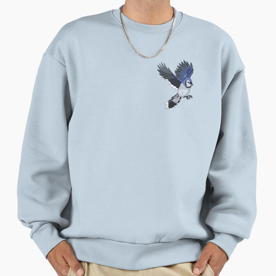 Blue Jay Flight Sweatshirt - Trendy Graphic Unisex - T-Shirt, Sweatshirt, Hoodie