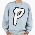P Brush Capital Letter Initial Modern T-Shirt - Trendy Graphic Unisex - T-Shirt, Sweatshirt, Hoodie
