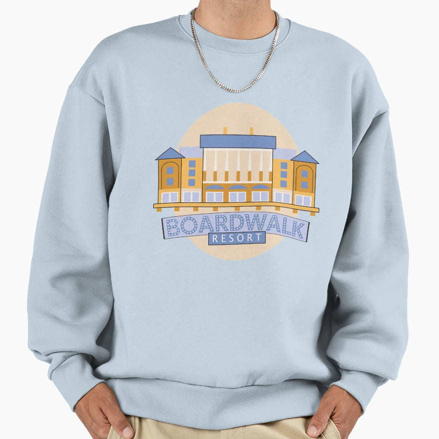 Boardwalk Resort Sweatshirt - Unique Graphic Unisex - T-Shirt, Sweatshirt, Hoodie