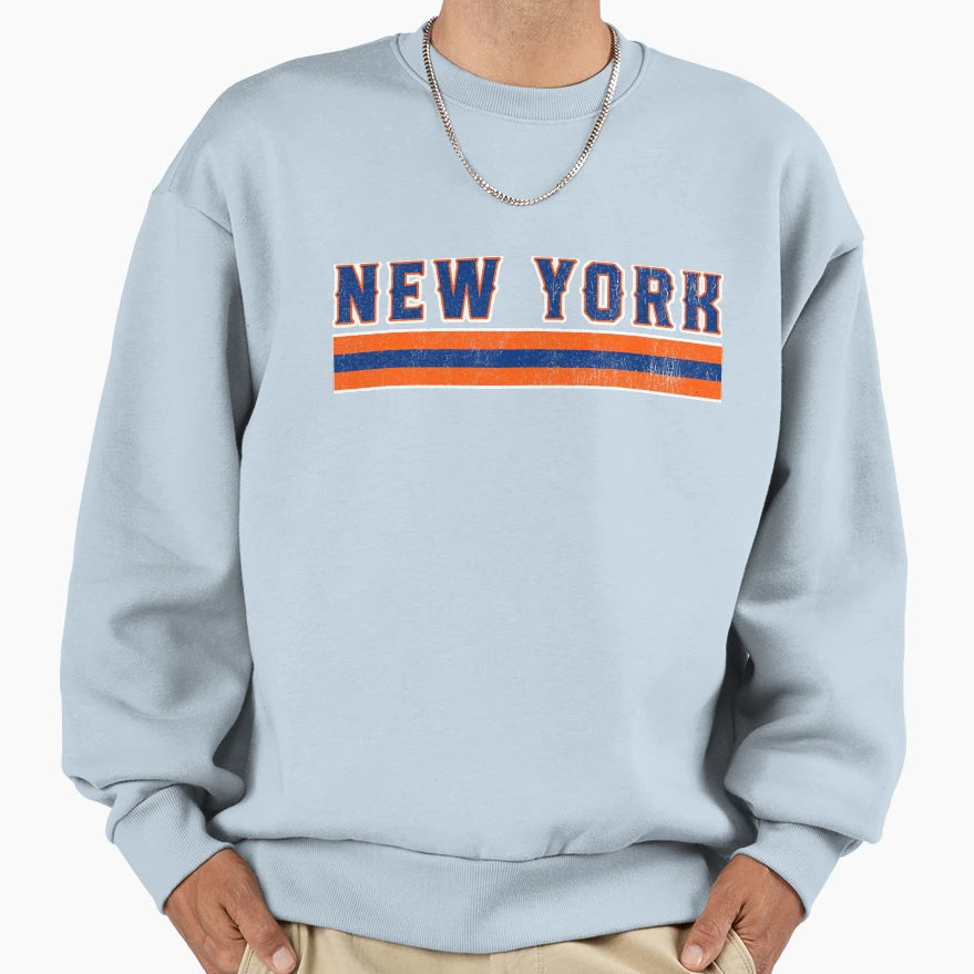 New York Baseball Game Day Sweatshirt - Custom Art Print for Adults - T-Shirt, Sweatshirt, Hoodie