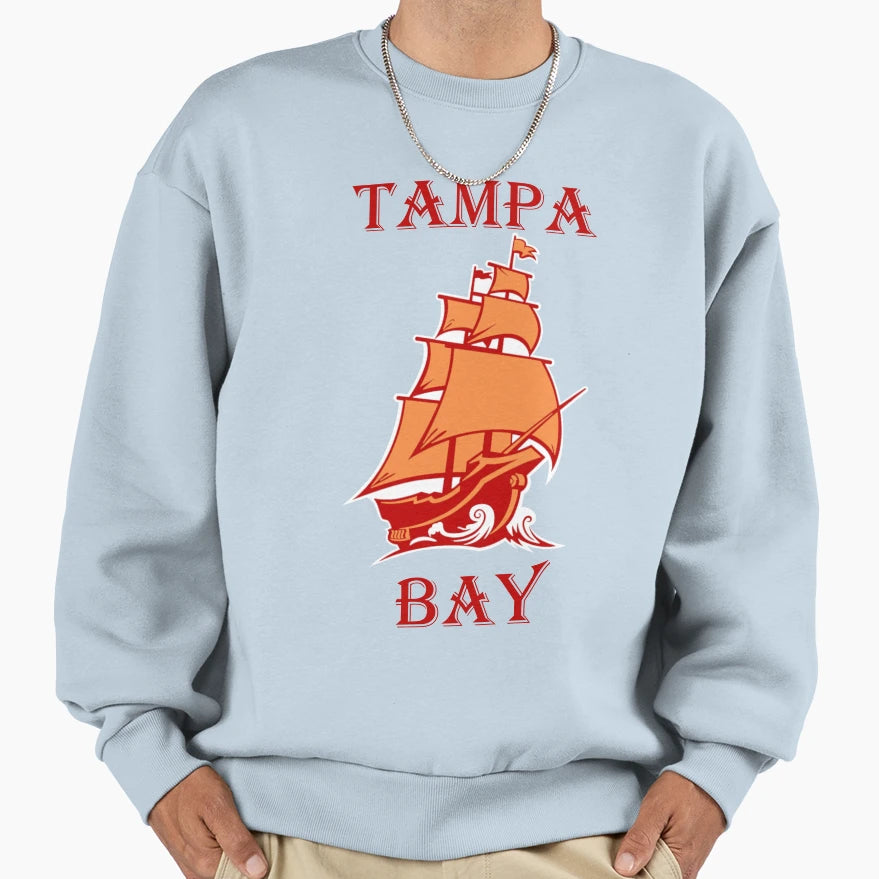 Tampa Bay Bucs Ship Sweatshirt - Minimalist Print Men Women - T-Shirt, Sweatshirt, Hoodie