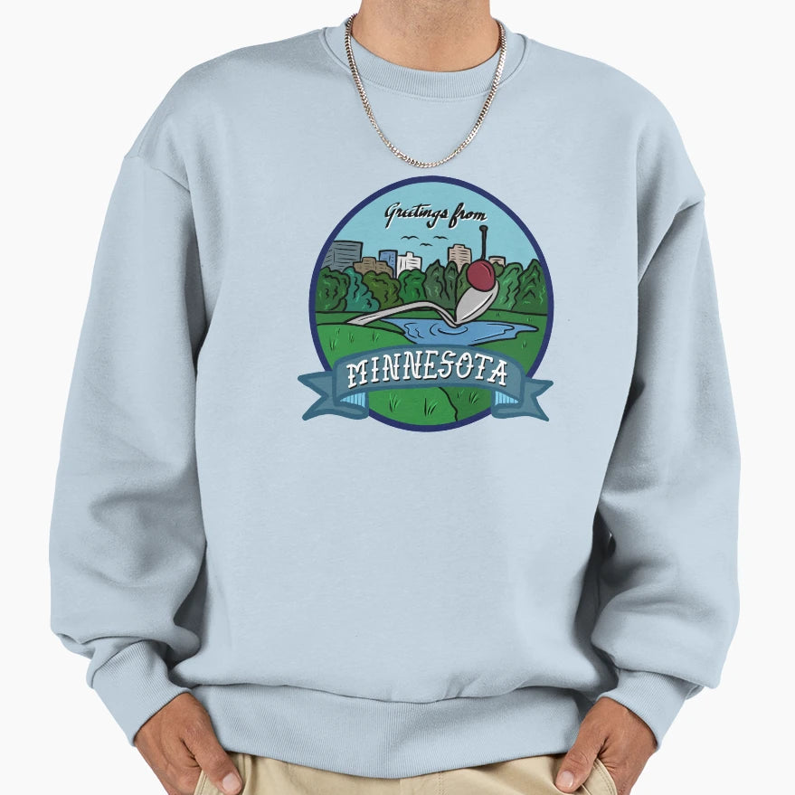 Minnesota Badge Sweatshirt - Fun Novelty Design Men Women - T-Shirt, Sweatshirt, Hoodie