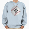 Baseball Ball Number 19 Nineteen Sweatshirt - Graphic Print Men Women - T-Shirt, Sweatshirt, Hoodie