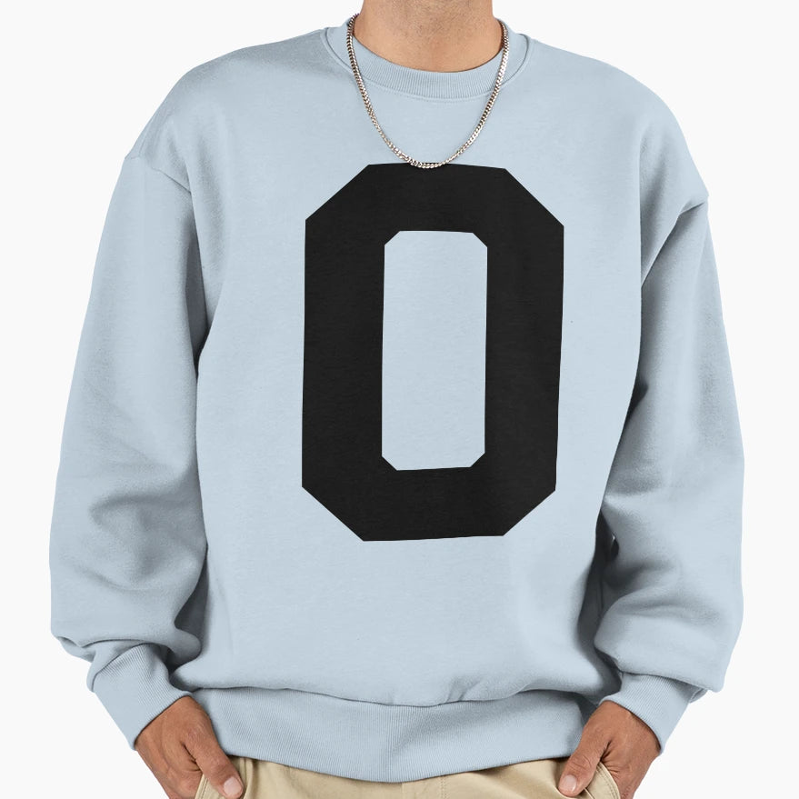 Number 0 Black Zero Sports Number 0 Sweatshirt - Minimalist Print Unisex - T-Shirt, Sweatshirt, Hoodie