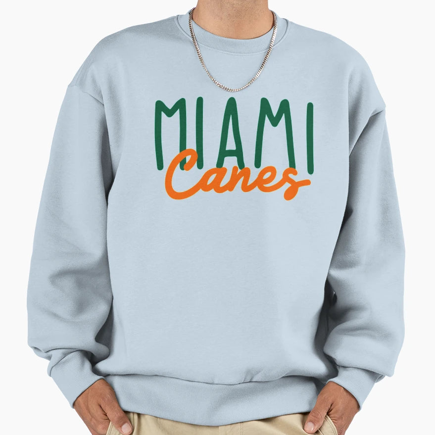 Miami 2 Font Sweatshirt - Novelty Apparel Men Women - T-Shirt, Sweatshirt, Hoodie
