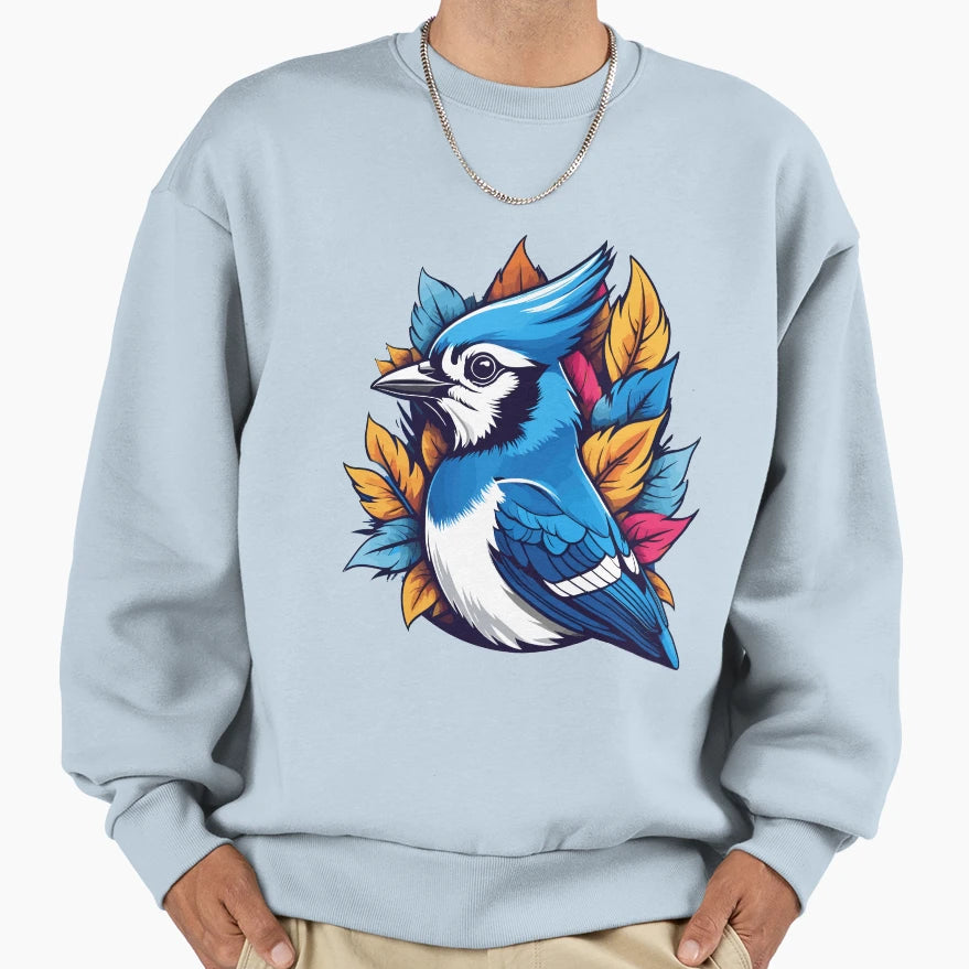 Blue Jay Sweatshirt - Fun Novelty Design Men Women - T-Shirt, Sweatshirt, Hoodie