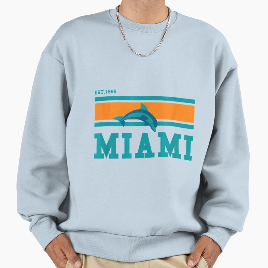 Miami Sports Team Est 1966 Sweatshirt - Casual Everyday Wear Men Women - T-Shirt, Sweatshirt, Hoodie
