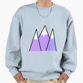 Purple Mountains Sweatshirt - Minimalist Print for Adults - T-Shirt, Sweatshirt, Hoodie