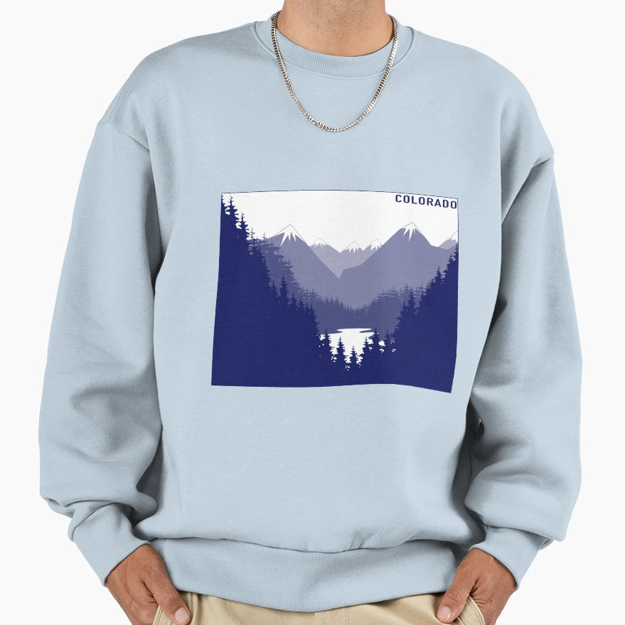 Blue Colorado Sweatshirt - Novelty Apparel for Adults - T-Shirt, Sweatshirt, Hoodie