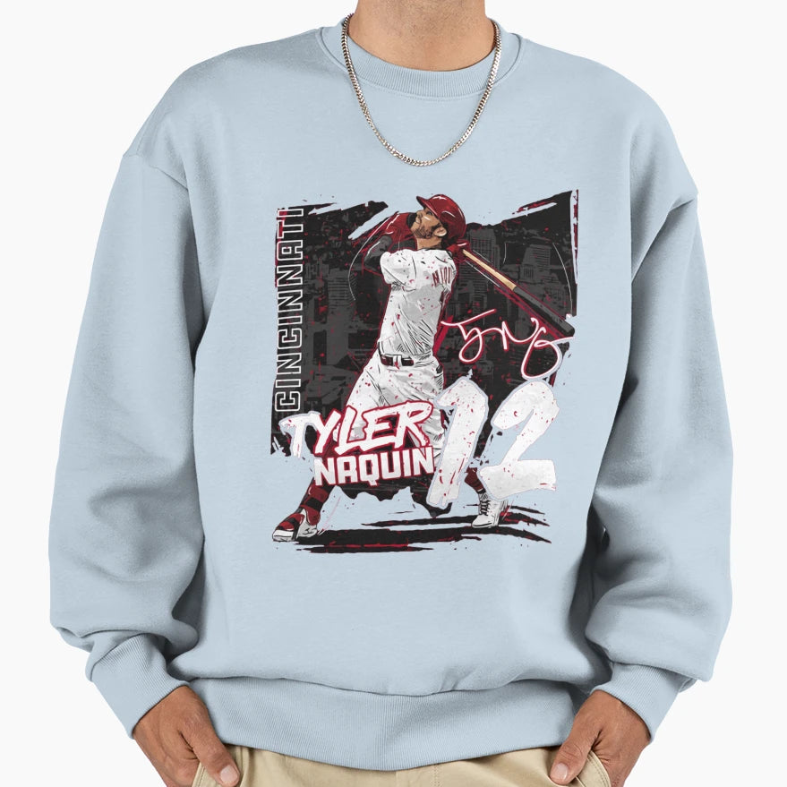 Tyler Naquin State Sweatshirt - Custom Art Print Men Women - T-Shirt, Sweatshirt, Hoodie